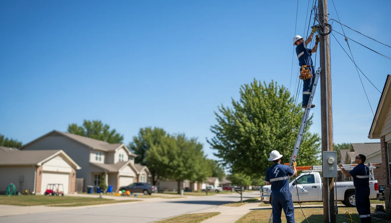 Residential electrician providing installation services in Union City, GA
